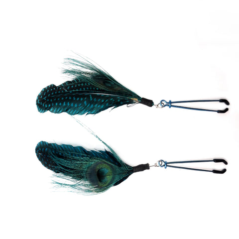 Tweezer Clamp Blue Feather Color