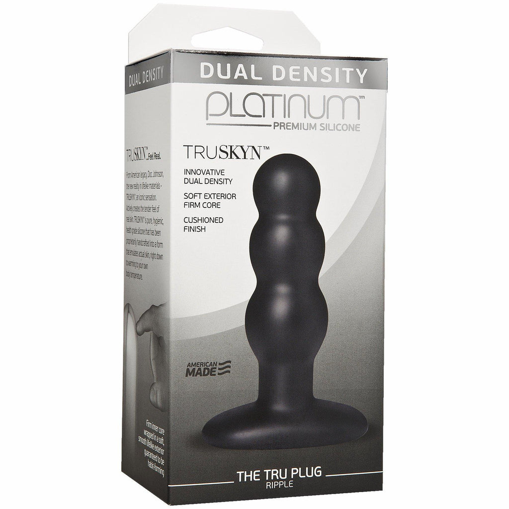 Platinum Truskyn Tru Plug Ripple Black