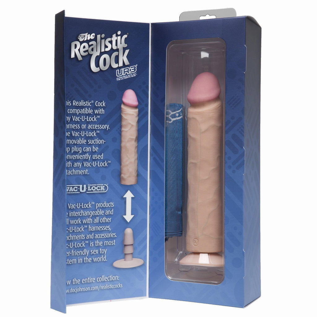 Realistic Cock 10 White "