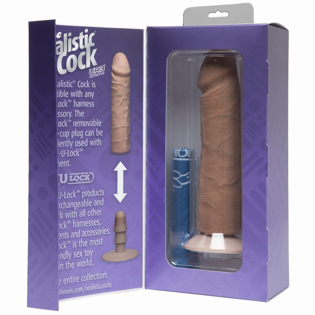 Realistic Cock 8 Brown "