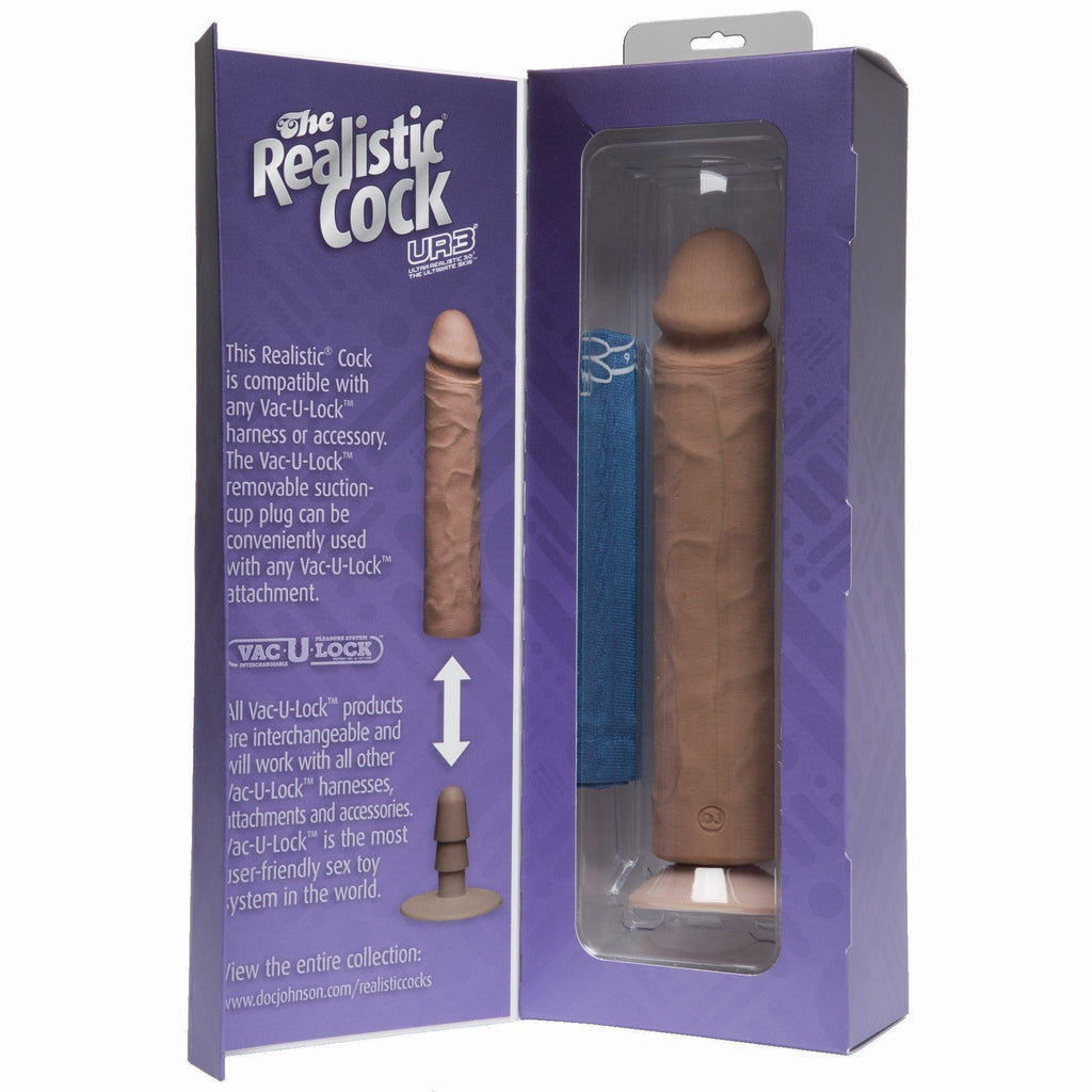 Realistic Cock 10 Brown "