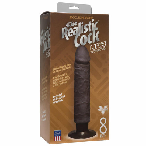 Realistic Cock 8 Vib. Black "