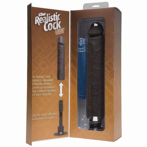 Realistic Cock 12 Vib. Black "