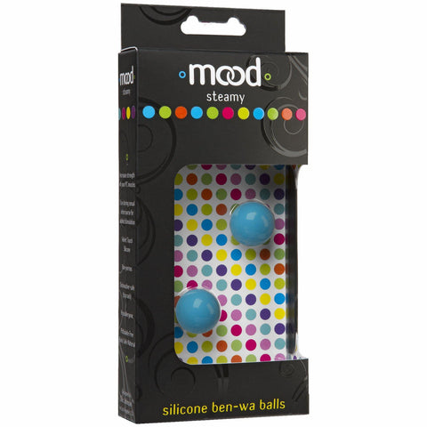 Mood Steamy Silicone Ben-wa Balls Blue