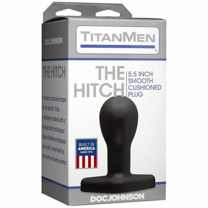 Titanmen The Hitch 5.5 Smooth Cushioned Plug Black "