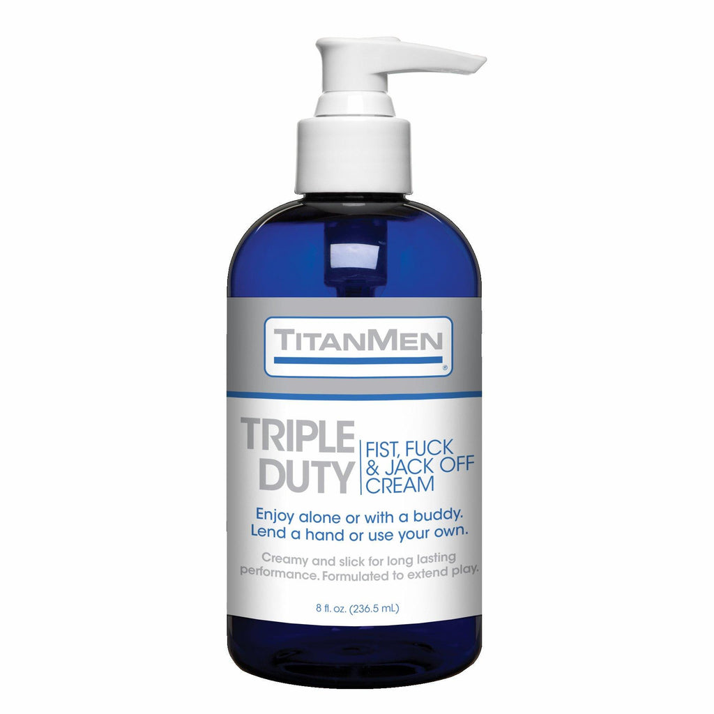 Titanmen Triple Duty Fist Fuck & Jack Off Crm 8 Oz (bu)