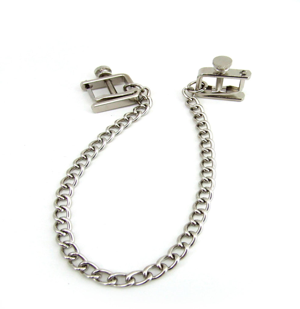 Nipple Clamps Press W-chain Chrome