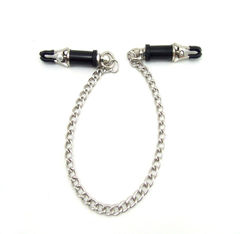 H2h Nipple Clamps Barrel W-chain Chrome