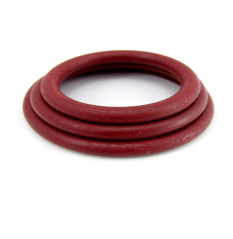 H2h Cock Ring Nitrile 3pc Set Red