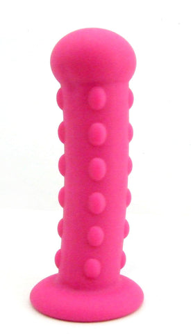 H2h Dildo Silicone 71-2in Nubby Magenta