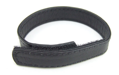 H2h Cock Ring Leather Velcro Black