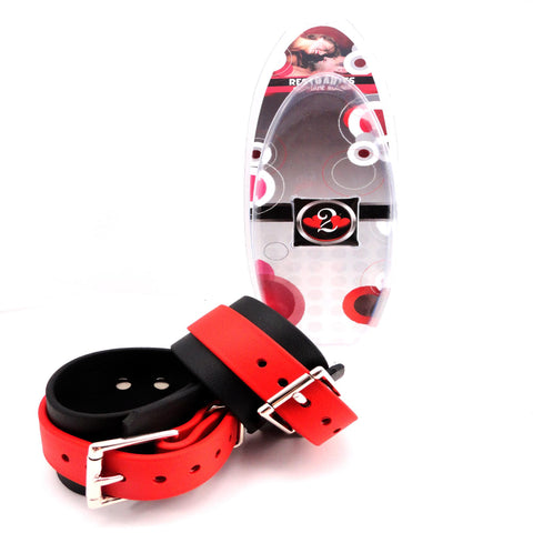 Restraints Wrist Biothane Black & Red