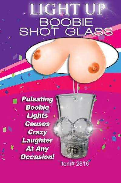 Light Up Boobie Shot Glass W-string