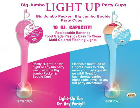 Light Up Jumbo Boobie Cup