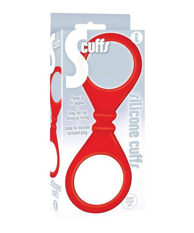 S Cuffs Silicone Red