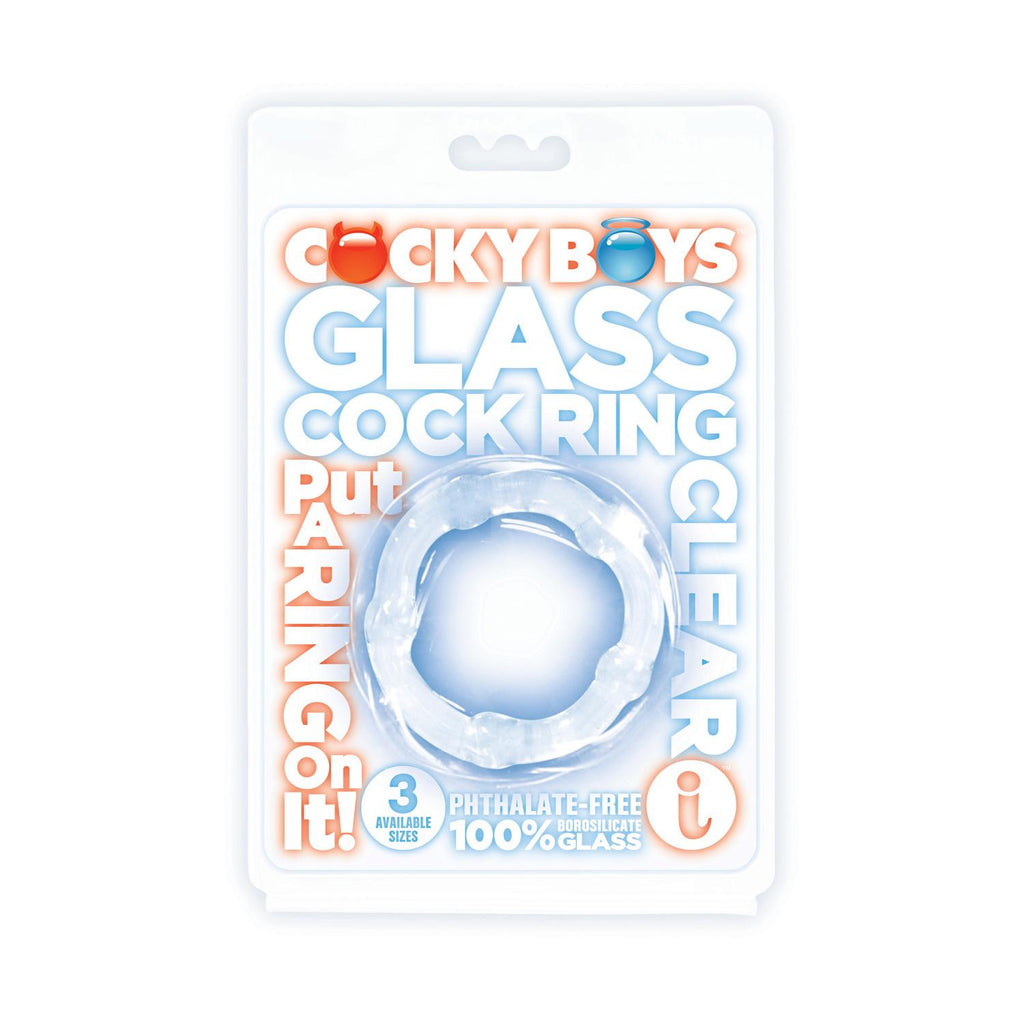 Cocky Boys Glass Cockring 40 Mm Clear