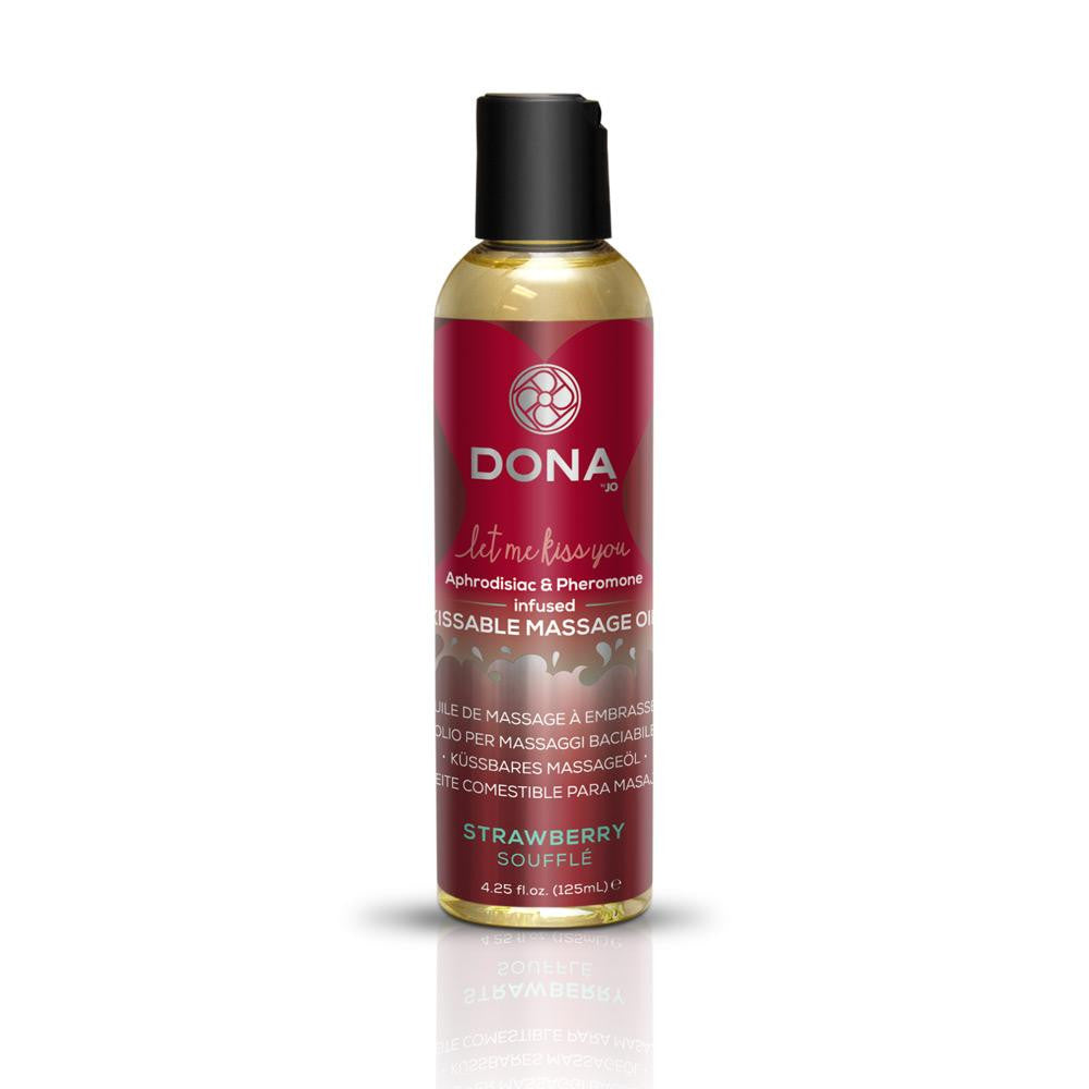 Dona Kissable Massage Oil Strawberry Souffle 3.75 Oz