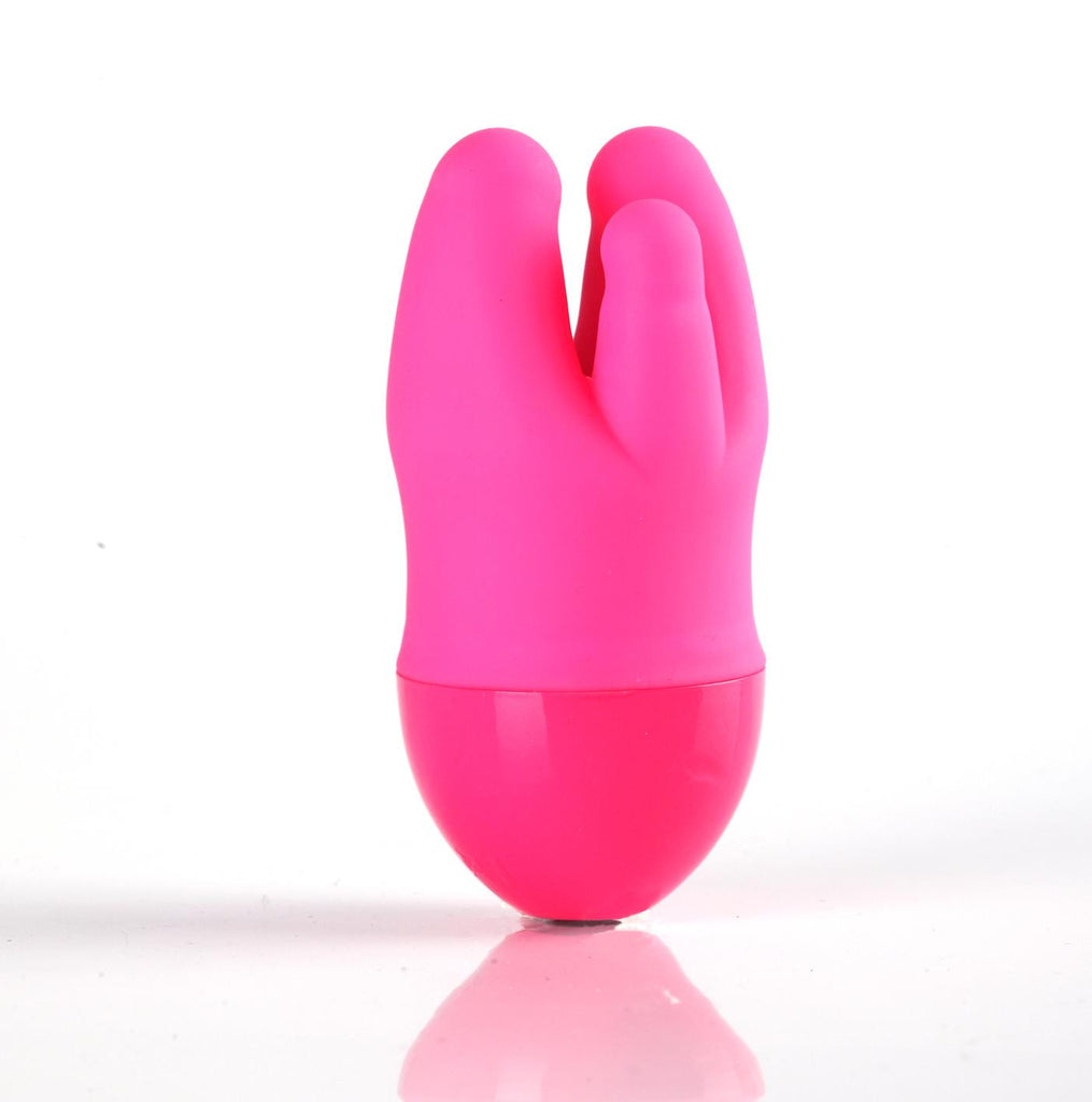 Dahlia Silicone Triple Clip Neon Pink