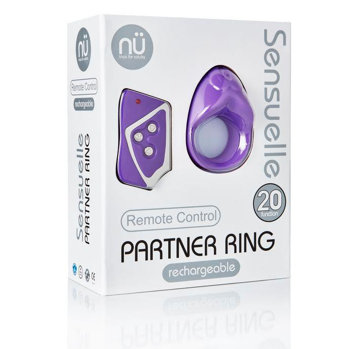 Sensuelle Remote Partner Ring Purple