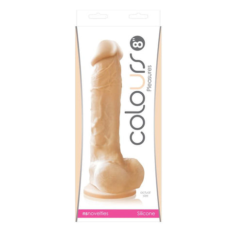 Colours Pleasures 8 Dildo White "