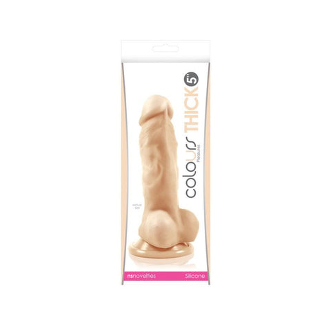 Colours Pleasures Thick 5 Dildo White "