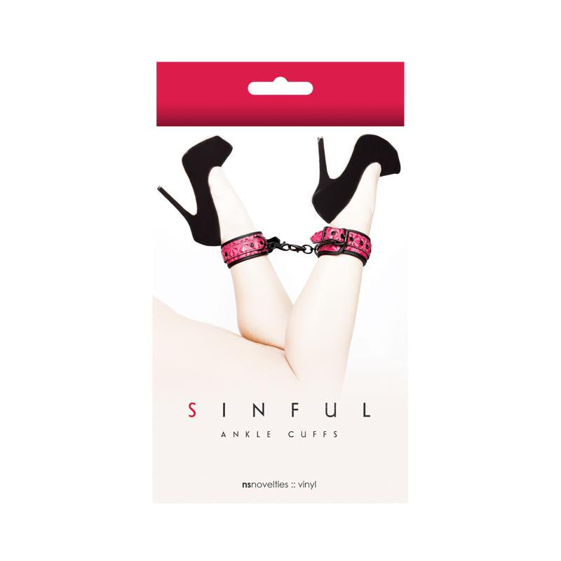 Sinful Ankle Cuffs Red