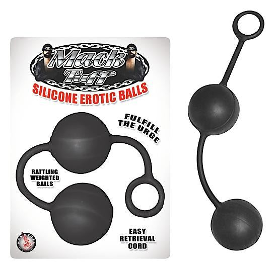 Mack Tuff Silicone Erotic Balls Black