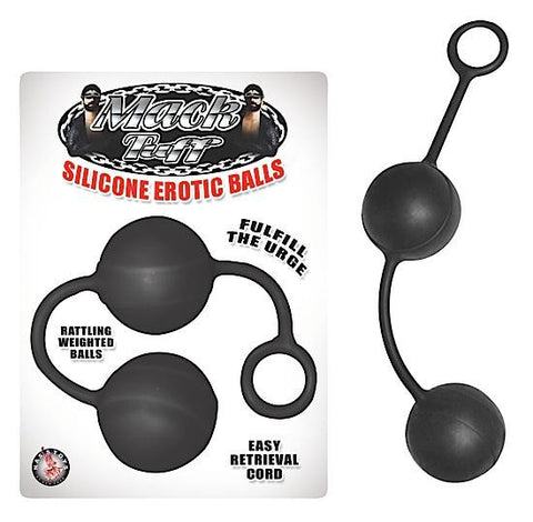 Mack Tuff Silicone Erotic Balls Black