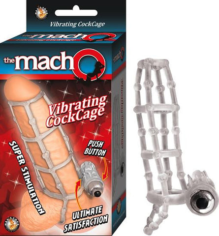 Macho Vibrating Cockcage Clear