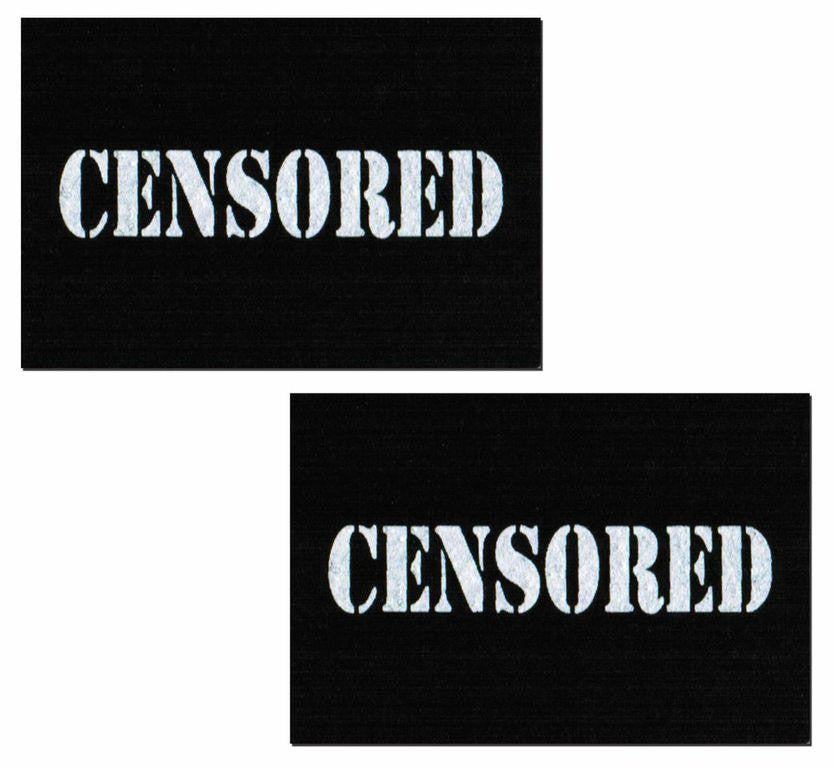 Pastease Black Censor Bars