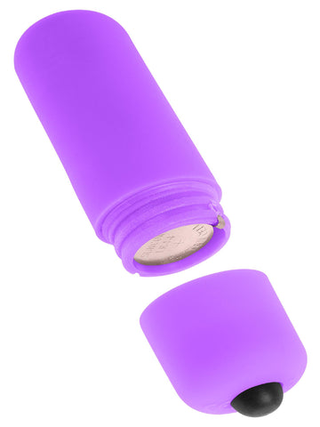 Neon Vibrating Butt Plug Purple