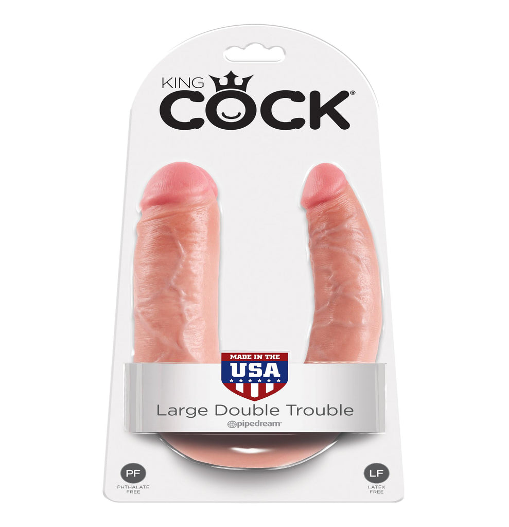 King Cock Double Trouble Large Flesh