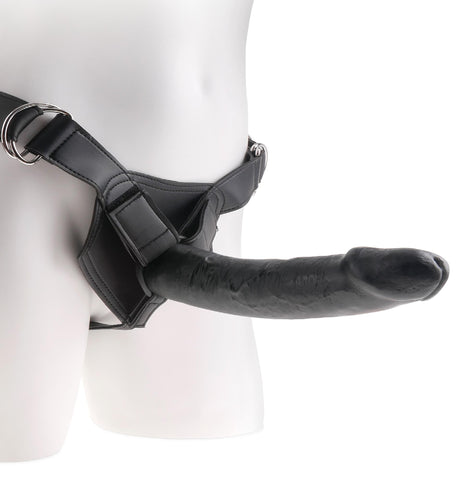 King Cock Strap On Harness W-9 Cock Black "