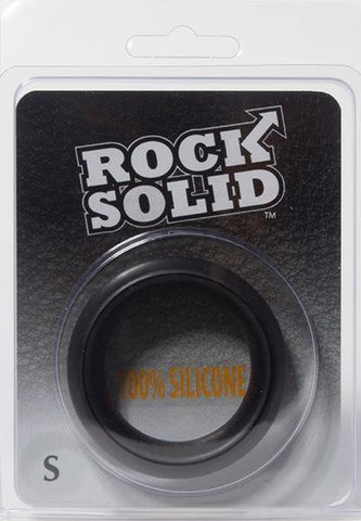 Rock Solid Silicone Black C Ring Small