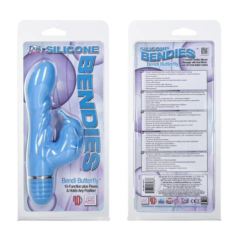 Silicone Bendies Bendi Butterfly Blue