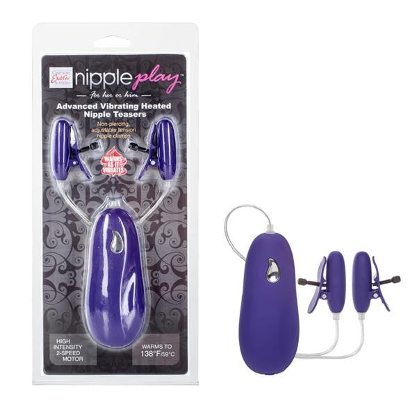 Nipple Play Nipple Teasers Advanced Vib-heated Purple