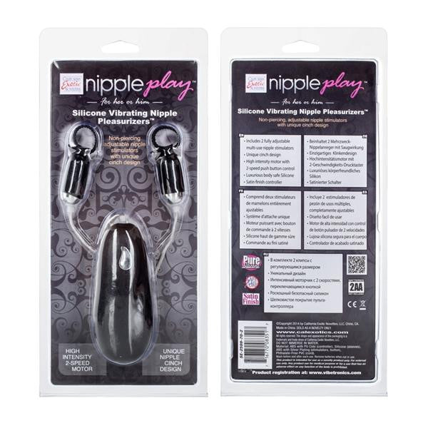 Nipple Play Nipple Pleasurizer Vibrating Black