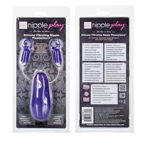 Nipple Play Nipple Pleasurizer Vibrating Purple