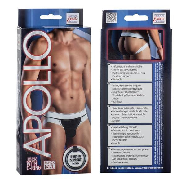 Apollo Jock W-cring Black M-l