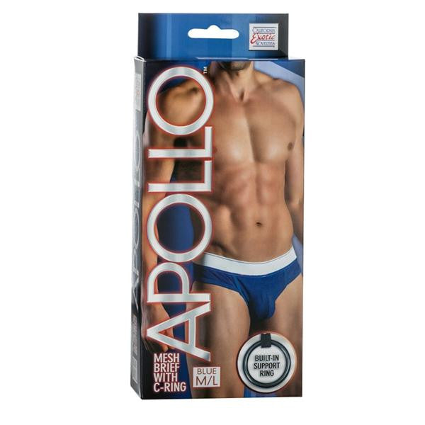 Apollo Mesh Brief W-cring Blue M-l