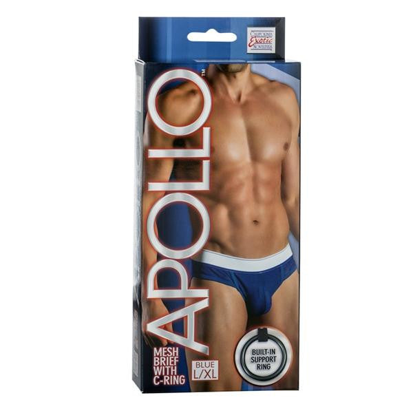 Apollo Mesh Brief W-cring Blue L-xl