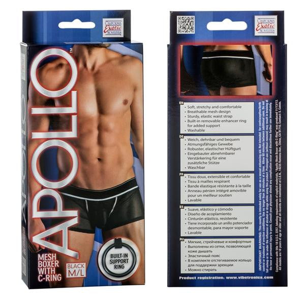 Apollo Mesh Boxer W-cring Black M-l