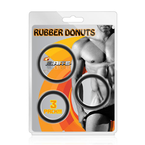 Rubber Rings 3 Pack 1.5in 1.75in 2.00in