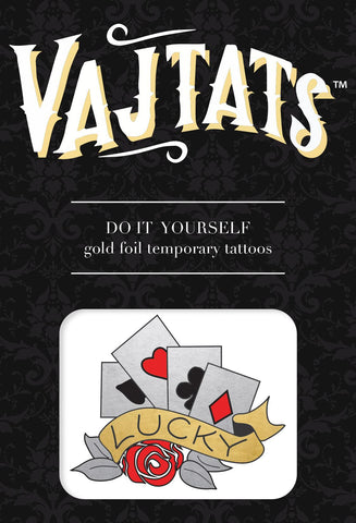 Gold Foil Tattoo Lucky